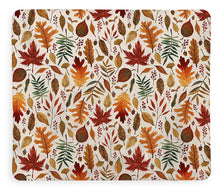 Load image into Gallery viewer, Watercolor Fall Leaves - Blanket