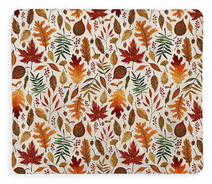 Watercolor Fall Leaves - Blanket