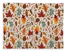 Load image into Gallery viewer, Watercolor Fall Leaves - Blanket