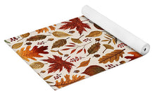 Load image into Gallery viewer, Watercolor Fall Leaves - Yoga Mat