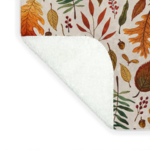 Watercolor Fall Leaves - Blanket