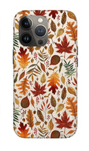 Load image into Gallery viewer, Watercolor Fall Leaves - Phone Case