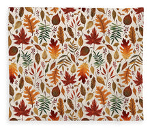 Load image into Gallery viewer, Watercolor Fall Leaves - Blanket