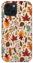 Load image into Gallery viewer, Watercolor Fall Leaves - Phone Case