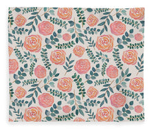Load image into Gallery viewer, Watercolor Floral Pattern - Blanket