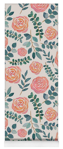 Watercolor Floral Pattern - Yoga Mat