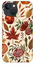 Load image into Gallery viewer, Watercolor Floral Pumpkin, Leaves, and Berries - Phone Case