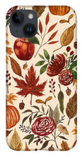 Load image into Gallery viewer, Watercolor Floral Pumpkin, Leaves, and Berries - Phone Case