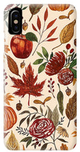 Load image into Gallery viewer, Watercolor Floral Pumpkin, Leaves, and Berries - Phone Case
