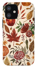 Load image into Gallery viewer, Watercolor Floral Pumpkin, Leaves, and Berries - Phone Case