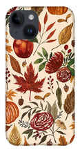 Load image into Gallery viewer, Watercolor Floral Pumpkin, Leaves, and Berries - Phone Case