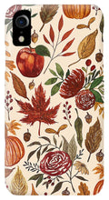 Load image into Gallery viewer, Watercolor Floral Pumpkin, Leaves, and Berries - Phone Case