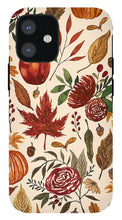 Load image into Gallery viewer, Watercolor Floral Pumpkin, Leaves, and Berries - Phone Case