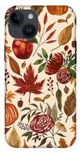 Load image into Gallery viewer, Watercolor Floral Pumpkin, Leaves, and Berries - Phone Case