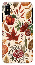 Load image into Gallery viewer, Watercolor Floral Pumpkin, Leaves, and Berries - Phone Case