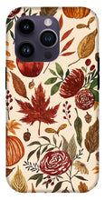 Load image into Gallery viewer, Watercolor Floral Pumpkin, Leaves, and Berries - Phone Case