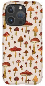 Watercolor Mushroom Pattern - Phone Case