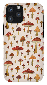 Watercolor Mushroom Pattern - Phone Case