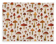 Load image into Gallery viewer, Watercolor Mushroom Pattern - Blanket