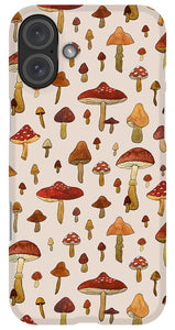 Watercolor Mushroom Pattern - Phone Case