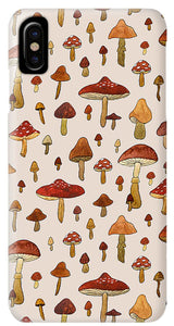 Watercolor Mushroom Pattern - Phone Case