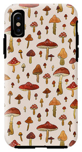 Watercolor Mushroom Pattern - Phone Case