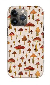 Watercolor Mushroom Pattern - Phone Case
