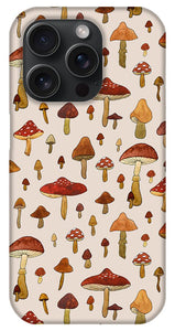 Watercolor Mushroom Pattern - Phone Case