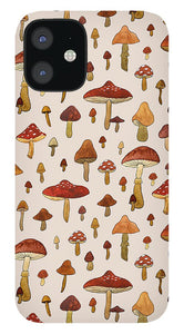 Watercolor Mushroom Pattern - Phone Case