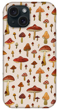 Load image into Gallery viewer, Watercolor Mushroom Pattern - Phone Case
