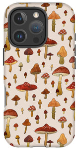 Watercolor Mushroom Pattern - Phone Case