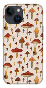Watercolor Mushroom Pattern - Phone Case