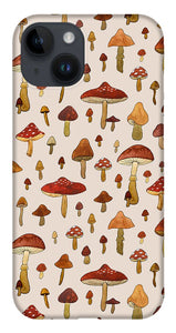 Watercolor Mushroom Pattern - Phone Case