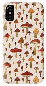 Watercolor Mushroom Pattern - Phone Case