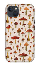 Load image into Gallery viewer, Watercolor Mushroom Pattern - Phone Case