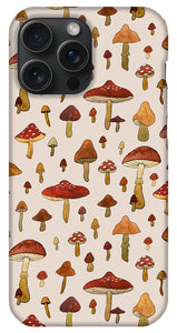 Watercolor Mushroom Pattern - Phone Case