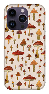 Watercolor Mushroom Pattern - Phone Case