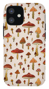 Watercolor Mushroom Pattern - Phone Case