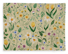 Load image into Gallery viewer, Whimsical Spring Blooms Pattern - Blanket
