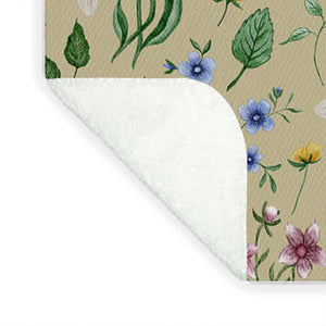 Whimsical Spring Blooms Pattern - Blanket