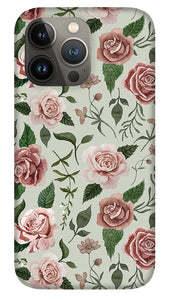 Wild Flower Rose Pattern - Phone Case