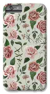 Wild Flower Rose Pattern - Phone Case