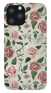 Wild Flower Rose Pattern - Phone Case