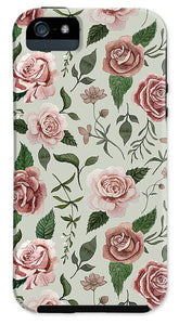 Wild Flower Rose Pattern - Phone Case