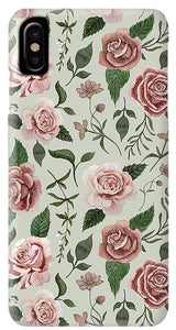 Wild Flower Rose Pattern - Phone Case