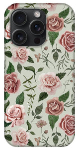 Wild Flower Rose Pattern - Phone Case