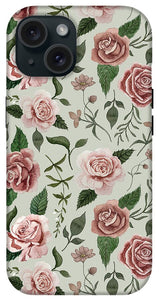 Wild Flower Rose Pattern - Phone Case