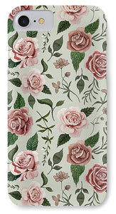 Wild Flower Rose Pattern - Phone Case