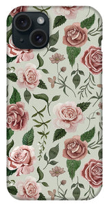 Wild Flower Rose Pattern - Phone Case