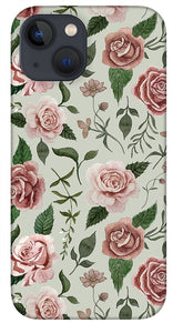 Wild Flower Rose Pattern - Phone Case